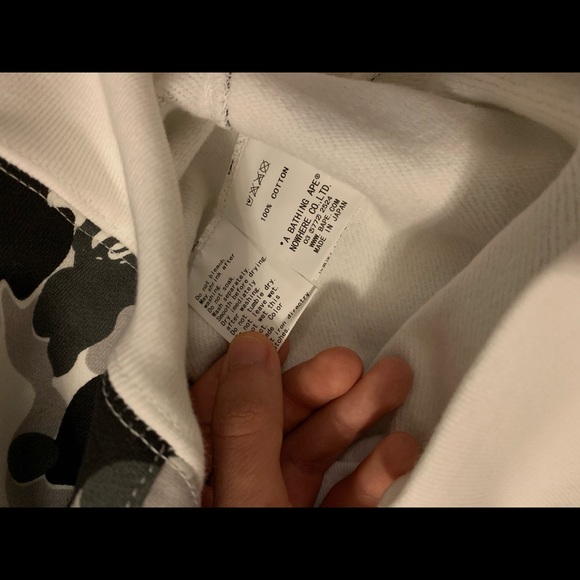 Bape A Bathing Ape Ink ABC Shark Hoodie - Picture 5 of 8